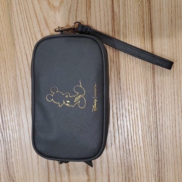 Disney Handbags - PANDORA DISNEY Limited Edition Mickey Mouse Grey Zipper Crossbody Bag 2018